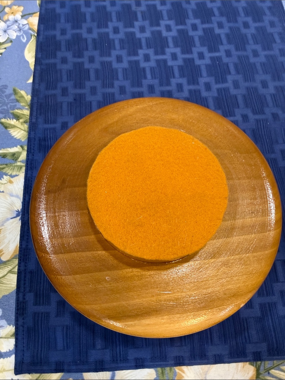 Handcrafted Wooden Serving Bowl in Warm Honey and Amber Tones - Picture 10 of 10